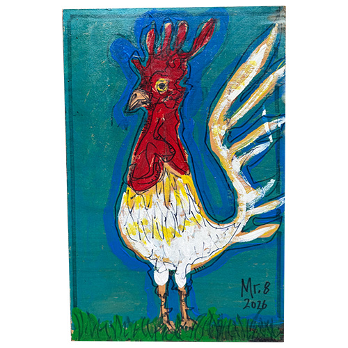 Mister 8 10x16 Good Morning Rooster WP6422